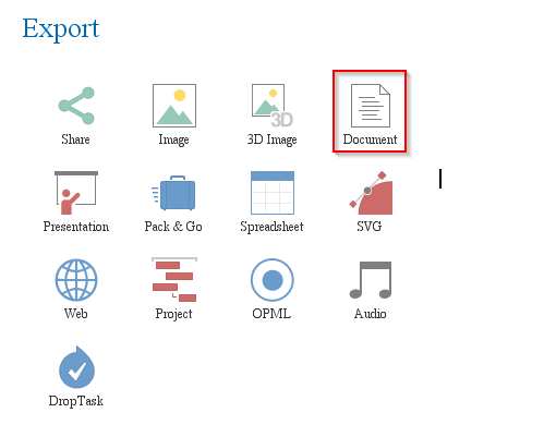 export as document
